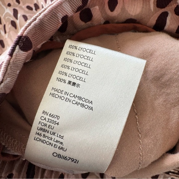 NWT Anthropologie Isobel Pleated Wide Leg Leopard Print Trouser Pants size LP - Picture 10 of 11